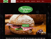 Tablet Screenshot of pastafinapizza.com